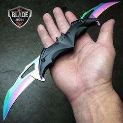 Dark Knight Spring Dual Blade Batman Tactical Assisted Folding Knife Rainbow In San Francisco United States By Blade Addict Anuncio Ya Id 4679